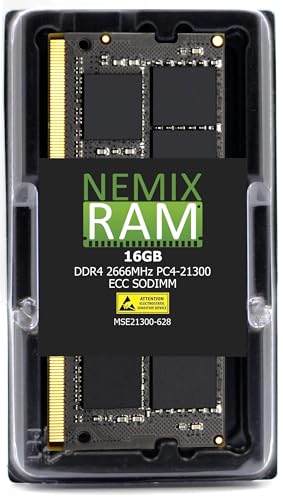 NEMIX RAM DDR4-2666 PC4-21300 ECC SODIMM 2Rx8 Speicher-Upgrade von NEMIX RAM