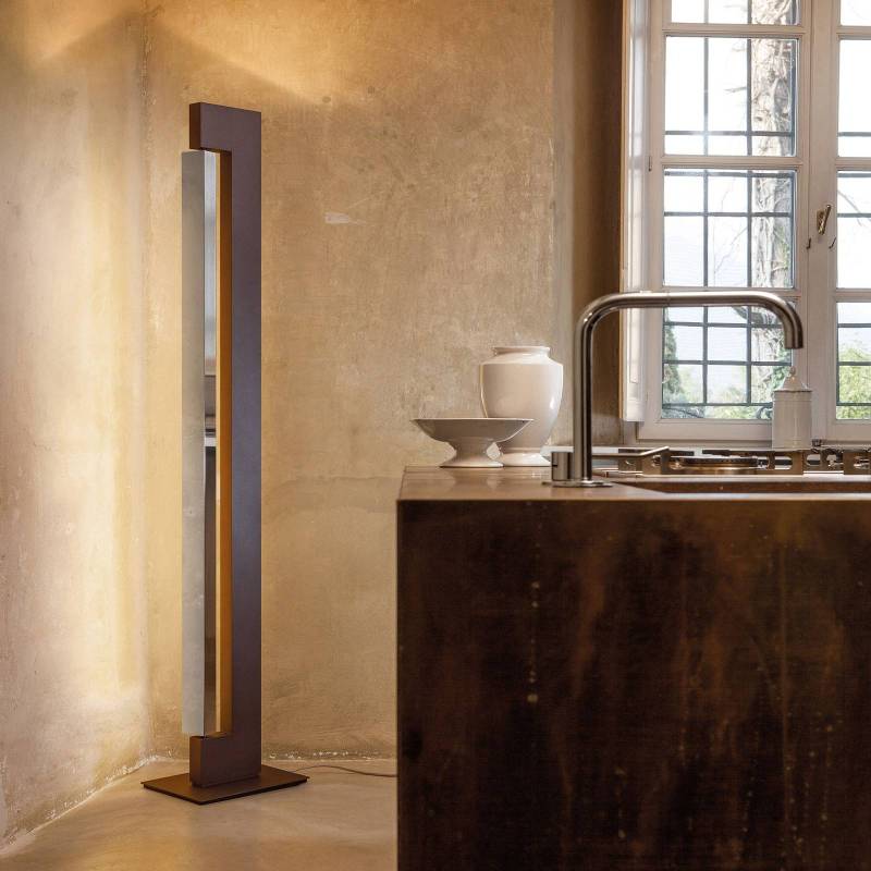 Nemo Ara Stehlampe dim-to-warm mokka/aluminium von NEMO