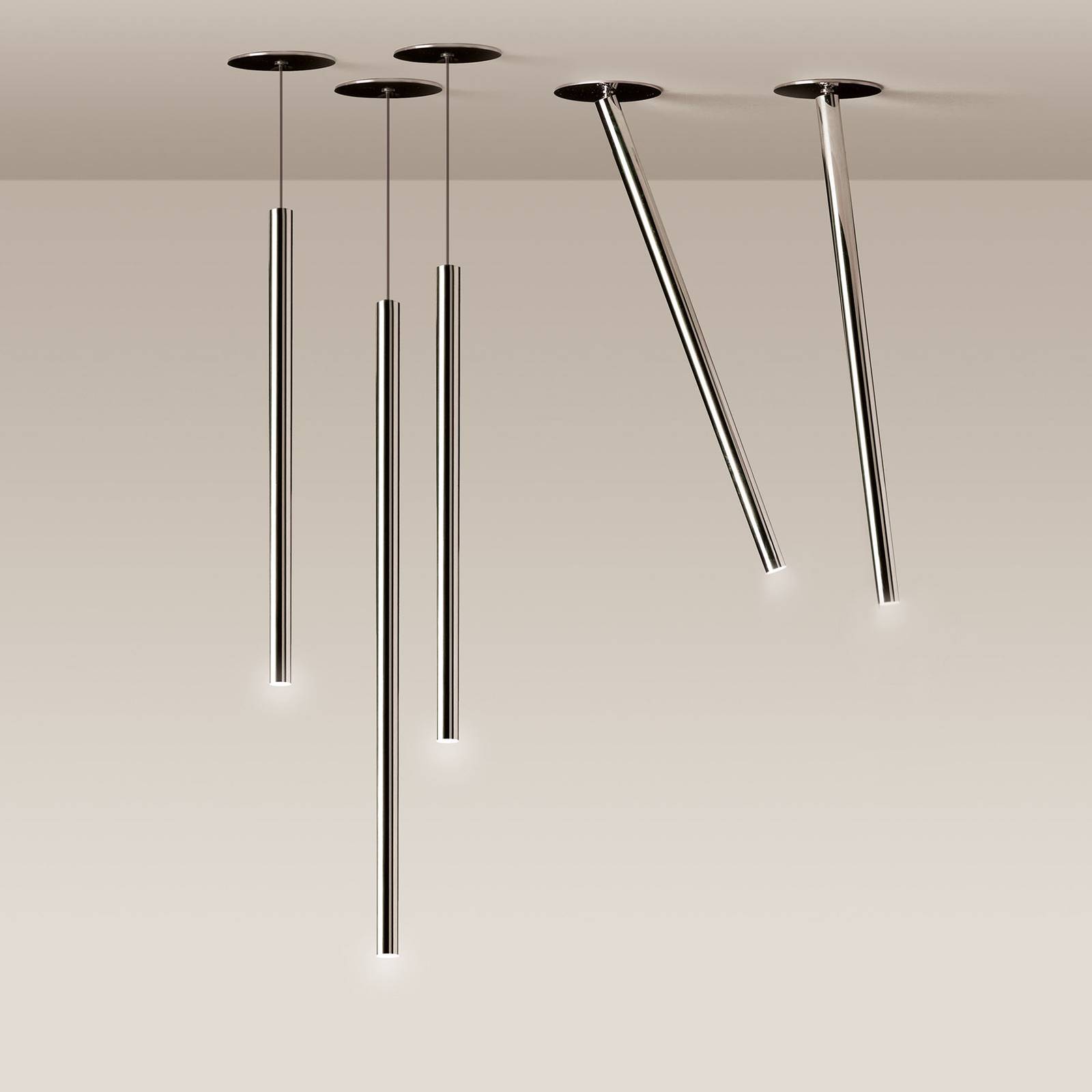 Nemo Canna Nuda LED-Deckenleuchte, chrom Nemo Canna Nuda LED-Deckenleuchte, chrom von NEMO