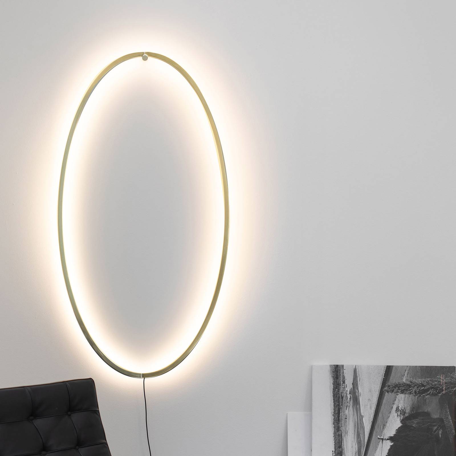 Nemo Ellisse LED-Wandleuchte 2.700K gold poliert von NEMO