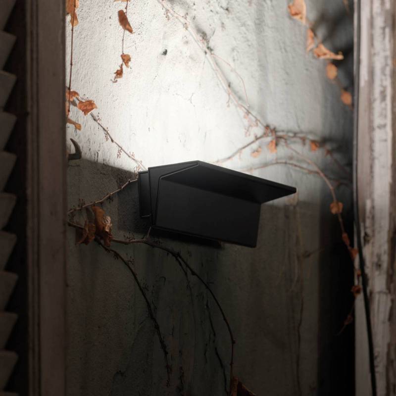 Nemo LED-Außenwandleuchte Zena, schwarz, 2.700 K, IP44 von Nemo