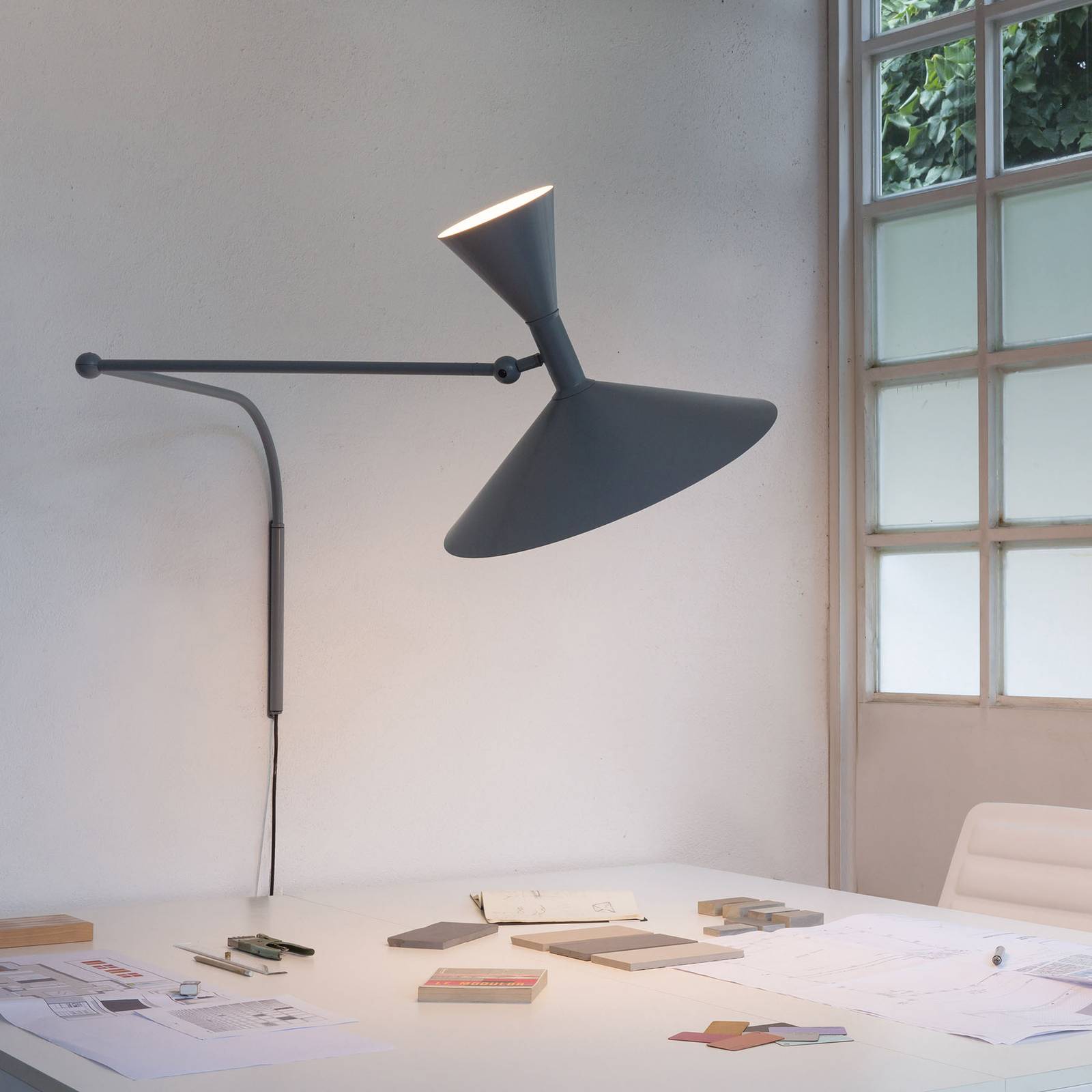 Nemo Lampe de Marseille Wandleuchte, grau matt Nemo Lampe de Marseille Wandleuchte, grau matt von NEMO