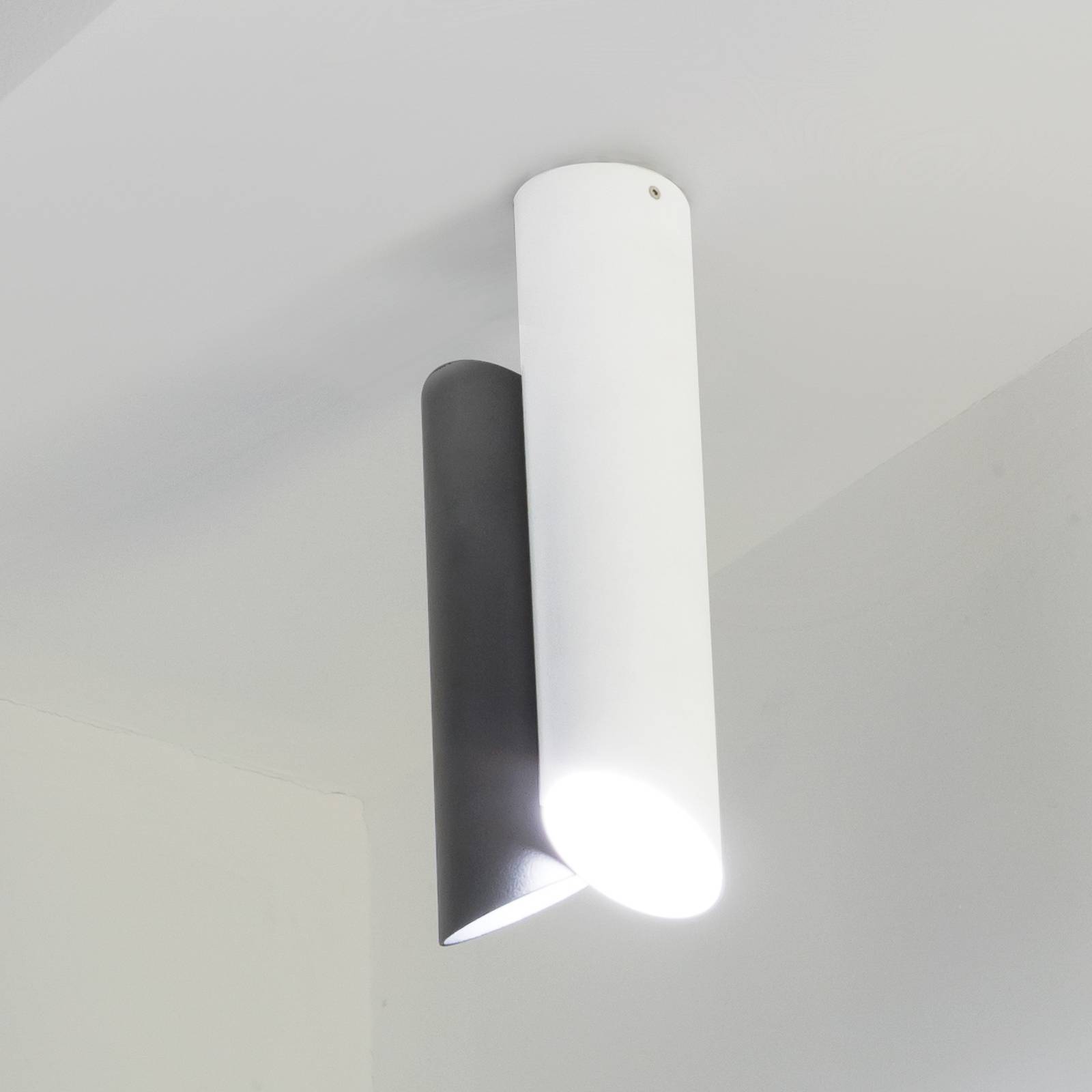 Nemo Tubes LED-Deckenleuchte zweiflammig weiß/grau Nemo Tubes LED-Deckenleuchte zweiflammig weiß/grau von NEMO