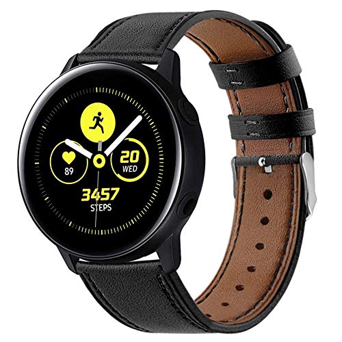 Armbänder Leder Uhrenarmband Kompatibel mit Galaxy Watch Active 2/Galaxy Watch 42mm/Huawei Watch GT2 42mm/Honor Magic Watch 2 42mm Armband von NEMUALL