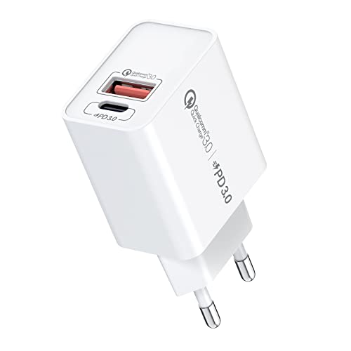 20W USB C Ladegerät Netzteil für iPhone 15/15 Pro/Pro Max/Plus, 14/14 Pro/Pro Max/Plus, 13/12 Pro/Pro Max/Mini, 11/X/XR/SE, iPad Pro, AirPods Pro, Samsung Galaxy A13, Pixel, USB C Adapter Charger von NENASEW