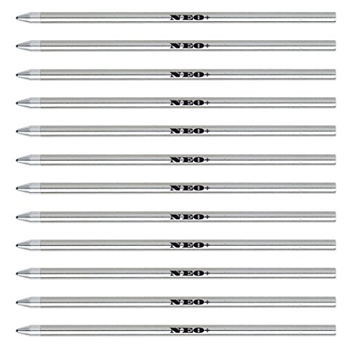 12 Stück Mini Micro Pen Refills. Dieser Stift Refills passt: Swarovski, Cross, Cartier, Lamy, Faber-Castell, Zebra, TOMBOW, Schneider, Schmidt, Parker, Pelikan (schwarze Tinte) von NEO+