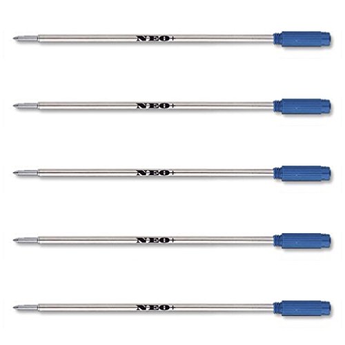 5 X Pen Refills in Blue Ink by Neo+, 8513 Cross Compatible von NEO+
