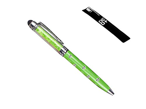 QUALITÄT 2-in-1 Kapazitiver Touchscreen-Stylus und Kugelschreiber mit Swarovski-Kristallen. FREIE NACHFÜLLUNG (LIMETTE) von NEO+