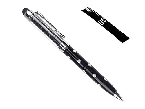 NEO+ QUALITÄT 2-in-1 kapazitiver Touchscreen-Stylus und Kugelschreiber mit Kristallen. KOSTENLOSE NACHFÜLLUNG (schwarz) von NEO+
