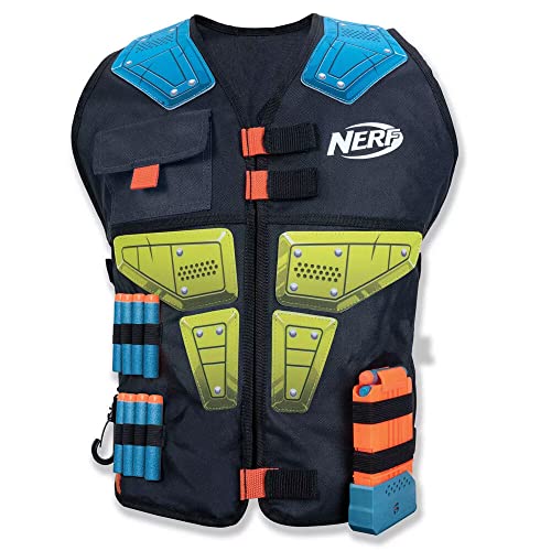 Nerf Unisex-Kinder Elite Taktische Weste, Schwarz, Einheitsgröße von NERF