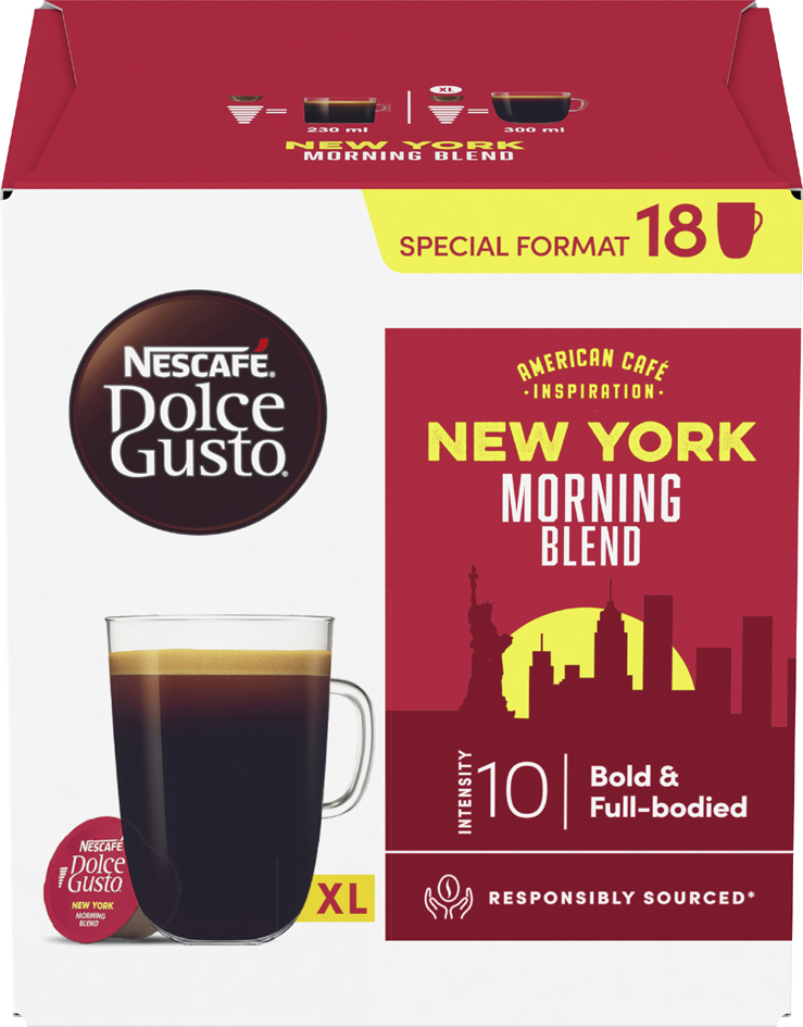 NESCAFE Dolce Gusto Kaffee Kapseln XL NEW YORK MORNING von NESCAFE