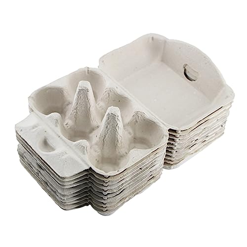 NESTINGHO 1 Satz 10St Brei-Eier-Tablett eierkarton egg tray eierbehälter Eiergeschäft Eierhalter Aufbewahrungsbehälter für Reiseeier Schaumspender Eierspender Eierablage Zellstoff Light Grey NESTINGHO 1 Satz 10St Brei-Eier-Tablett eierkarton egg tray eierbehälter Eiergeschäft Eierhalter Aufbewahrungsbehälter für Reiseeier Schaumspender Eierspender Eierablage Zellstoff Light Grey von NESTINGHO
