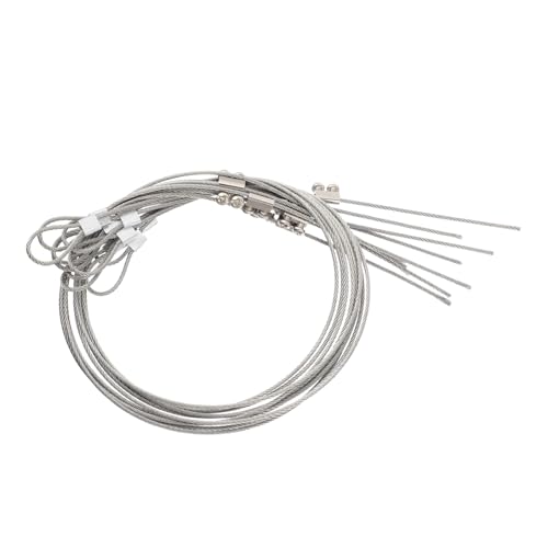 NESTINGHO 10 Stück Absturzsicherung Seil Lichter Metall Zäune Zugschnur Verstellbar Tor Zugschnur Torriegel Kabelzug Edelstahl Torriegel Kabel Riegel Toröffner Kabelzug Toröffner von NESTINGHO