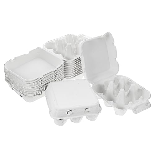 NESTINGHO 15 Stk kochgeschirr egg tray eier aufbewahrung Eierkarton esszimmerstã¼hle egcg hühnerei behälter Eier-Organizer-Halter Eierverpackungshalter Eierverpackungsbehälter Zellstoff Weiß von NESTINGHO