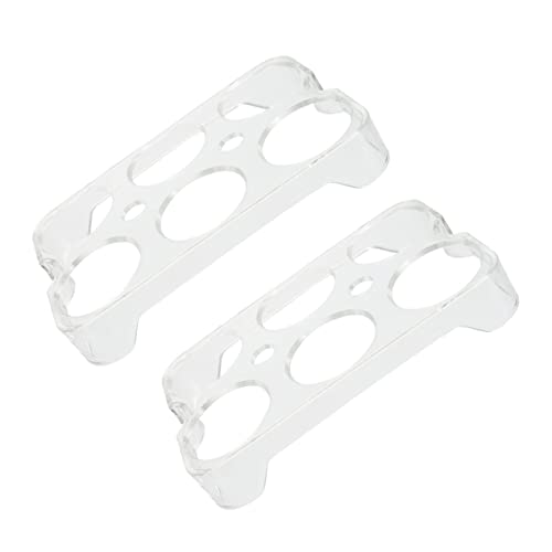 NESTINGHO 2st Eierregal Eierhalter Kühlschrank Zur Aufbewahrung Kühlschrank-eier-organizer Mit Deckel Eierablage Für Kühlschrank Halter Flach Teuflisches Eierfach Netz Pp von NESTINGHO