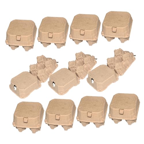 NESTINGHO 30 Stk Leerer Hühnereierkarton Eier-organizer-halter Eierverpackungsbehälter Eierbehälter Eierhalter Eierkarton Zum Verpacken Leere Eierkartons Eierverpackungshalter Zellstoff von NESTINGHO