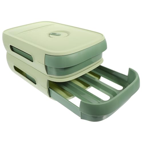 NESTINGHO für Eier egg tray eier aufbewahrung egg storage eierboxen Eierteiler-Fall Spenderbehälter Kühlschrank-Eier-Organizer-Etui Ei-Organizer-Behälter mit Deckel pp von NESTINGHO