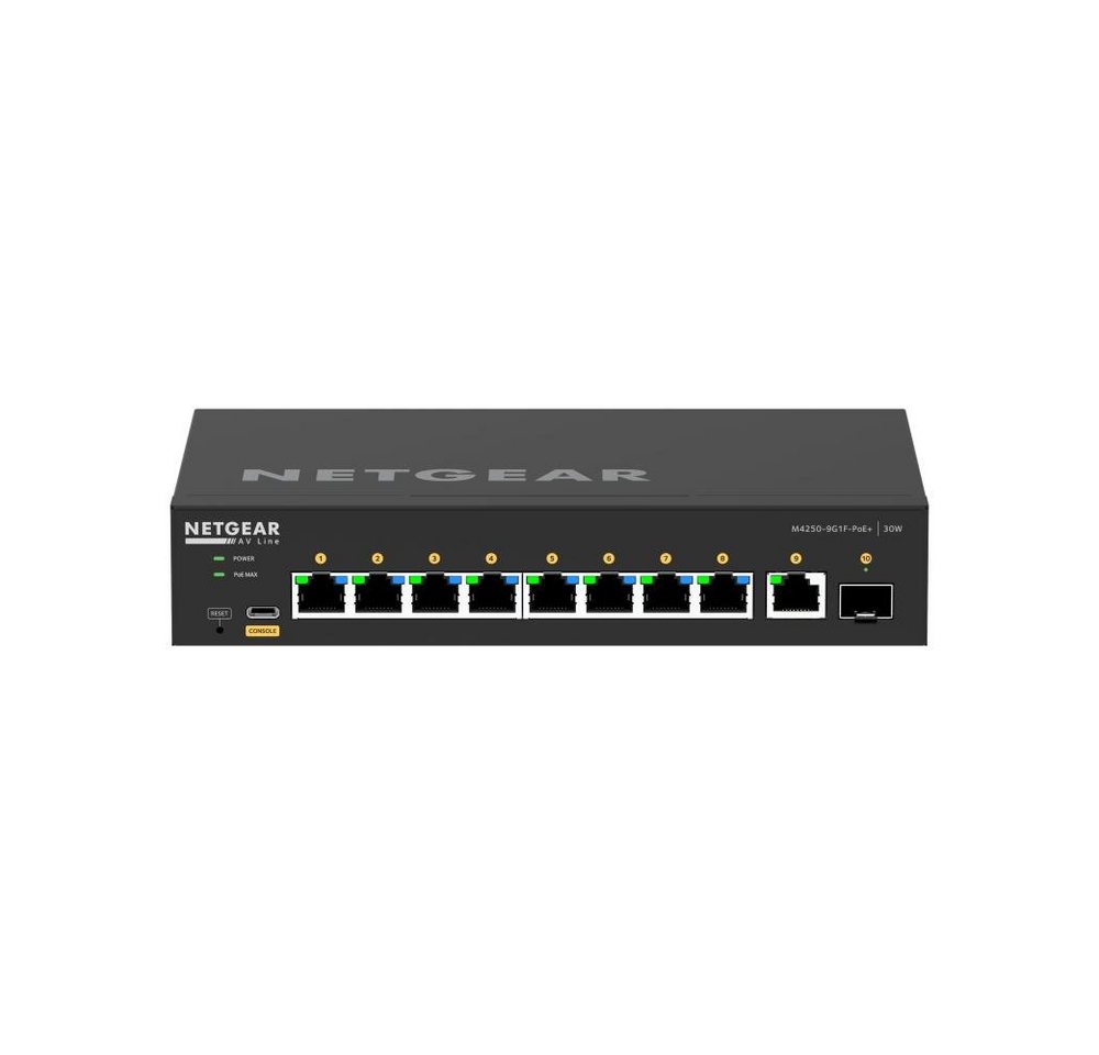 NETGEAR AV Line M4250-9G1F-PoE+ vollständig WLAN-Router NETGEAR AV Line M4250-9G1F-PoE+ vollständig WLAN-Router von NETGEAR