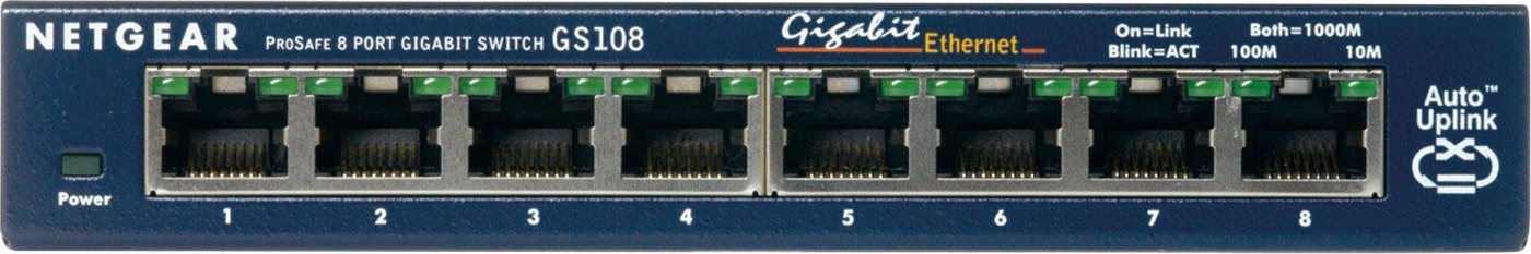 NETGEAR GS108GE Netzwerk-Switch NETGEAR GS108GE Netzwerk-Switch von NETGEAR