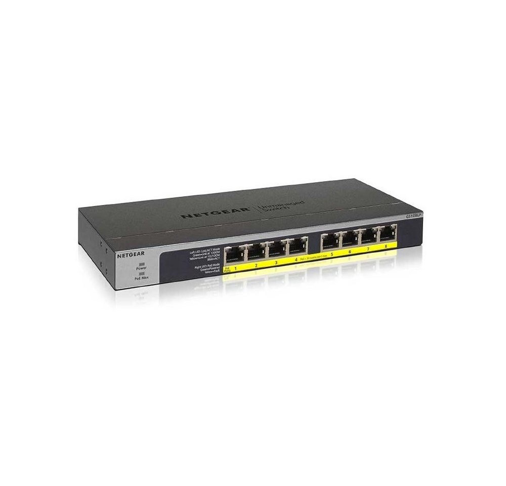 NETGEAR GS108LP Switch WLAN-Router NETGEAR GS108LP Switch WLAN-Router von NETGEAR