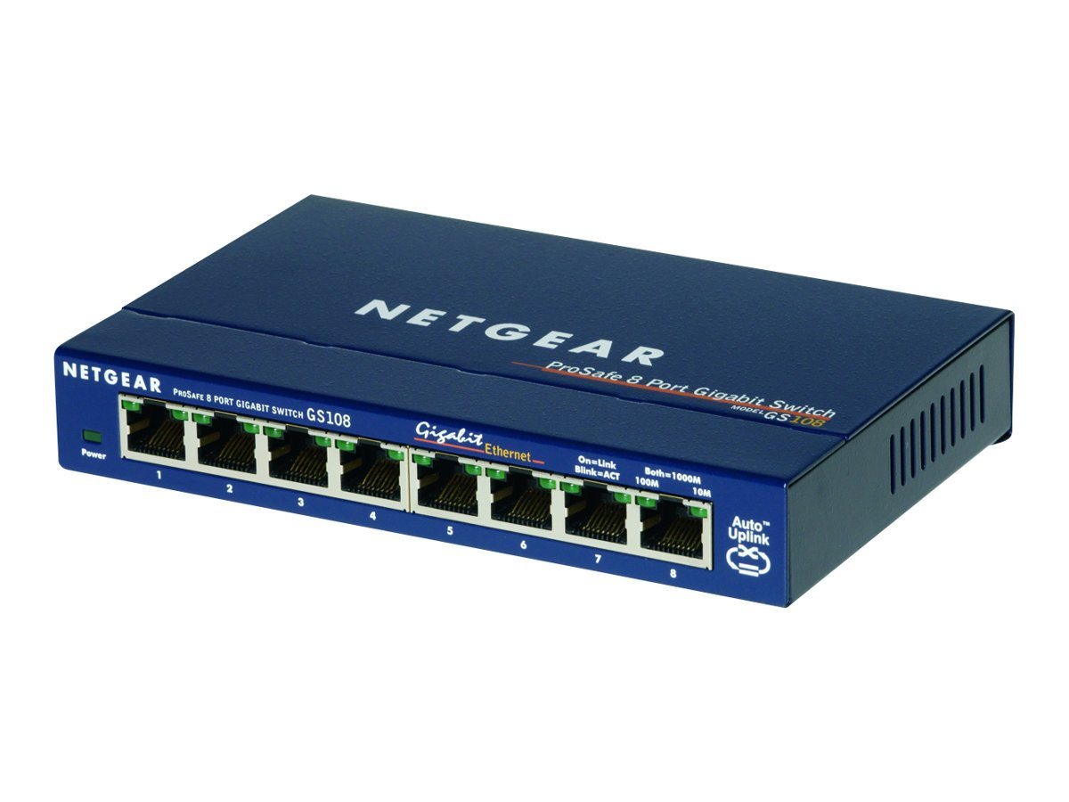 NETGEAR NETGEAR GS108GE 8-Port Netzwerk-Switch von NETGEAR