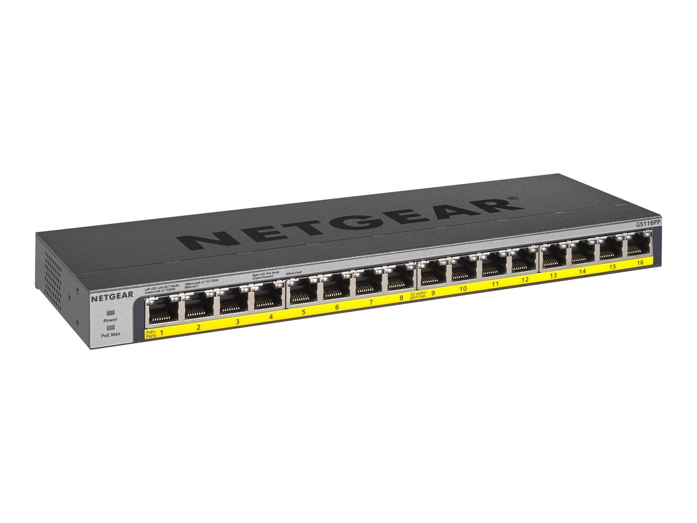 NETGEAR NETGEAR Switch 16-Port Gigabit unmanaged Switch Netzwerk-Switch NETGEAR NETGEAR Switch 16-Port Gigabit unmanaged Switch Netzwerk-Switch von NETGEAR