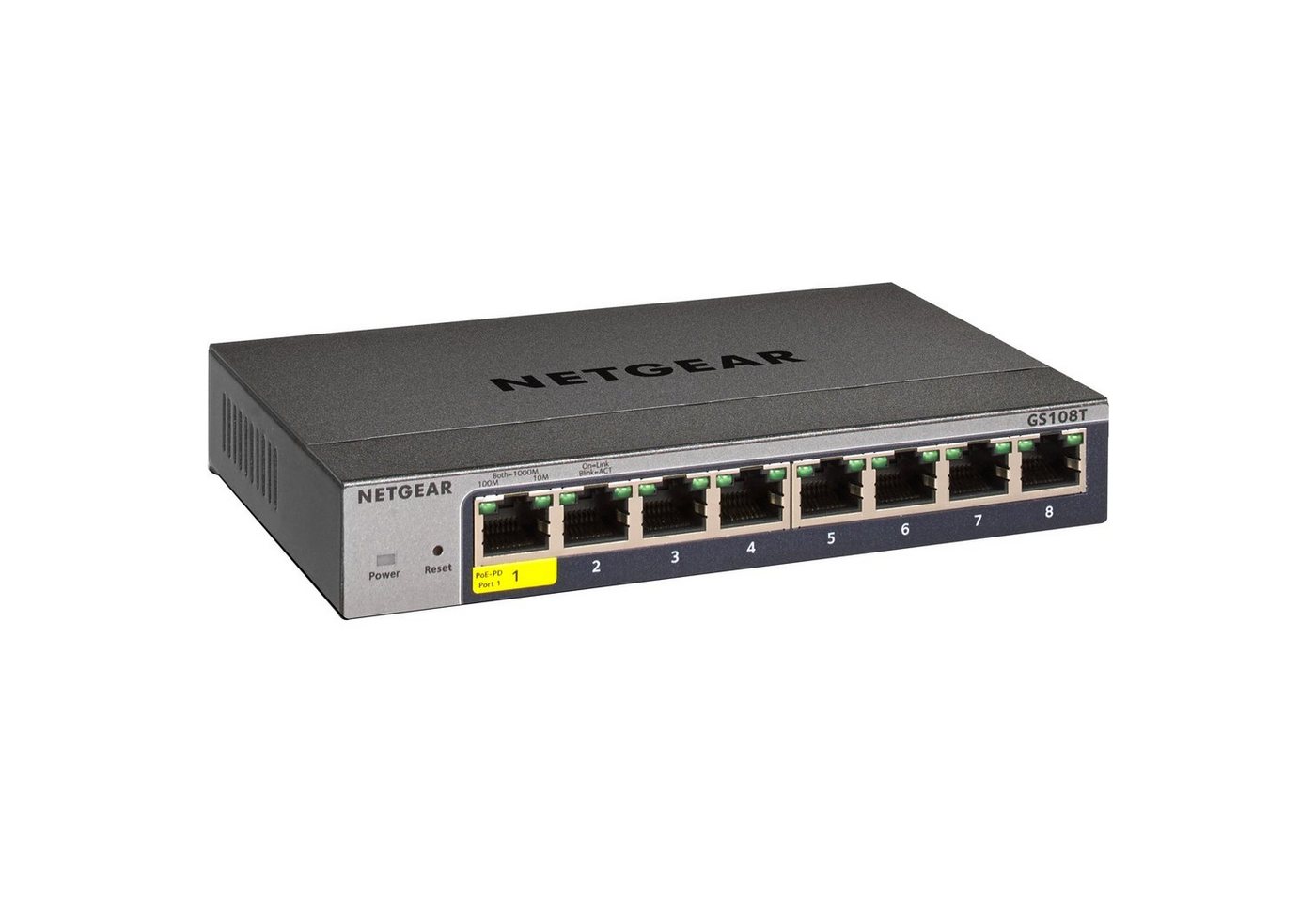 NETGEAR Netgear GS108T v3, Switch Netzwerk-Switch von NETGEAR