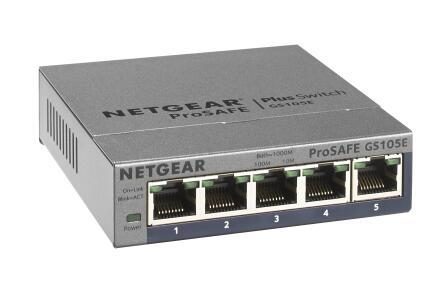 Netgear GS105E 5-Port Gigabit Web Managed Switch Netgear GS105E 5-Port Gigabit Web Managed Switch von NETGEAR