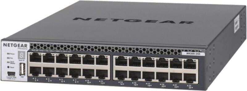 Netgear M4300-24X (XSM4324CS) 24-Port 10-Gigabit Stapelbarer Managed Switch von NETGEAR