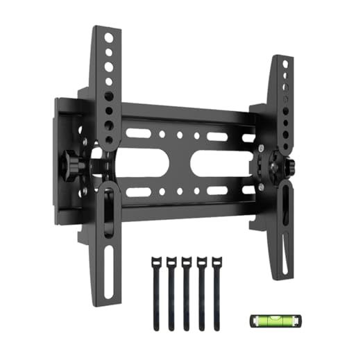 Neigbare TV-Wandhalterung, passend für die meisten 14-43-Zoll-Fernseher, LED-LCD-OLED, Flache TV-Wandhalterung, bis zu VESA 200 x 200 mm, Tragkraft 25 kg, universelle flach Gebogene TV-Halterung Neigbare TV-Wandhalterung, passend für die meisten 14-43-Zoll-Fernseher, LED-LCD-OLED, Flache TV-Wandhalterung, bis zu VESA 200 x 200 mm, Tragkraft 25 kg, universelle flach Gebogene TV-Halterung von NETMEO