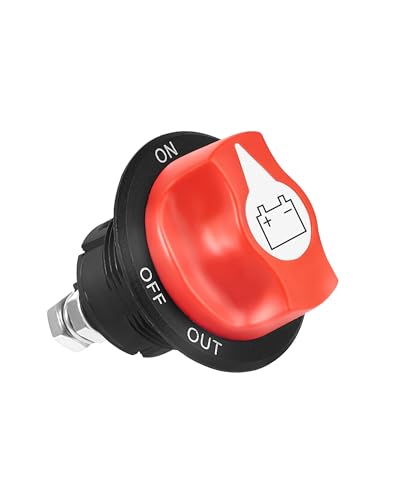 NETONDA Batterieschalter Auto Batterie Trennschalter 12v-24V 100A Hauptschalter ON-OFF Batterietrennschalter Einbau Stromschalter Wasserdicht Battery Isolator Switch für Auto Motorrad Marine LKW KFZ von NETONDA
