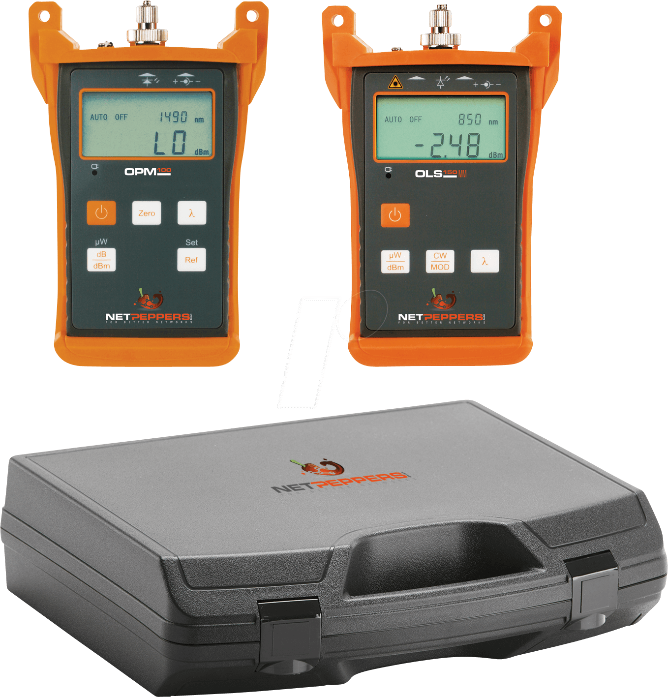 NP OLT100 MM - Glasfaserdämpfungsmesskit für Multimode Glasfaserstrecken von NETPEPPERS