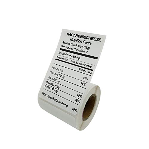 Thermodruckpapier für Thermodrucker, Barcode-Sticker/Etiketten/selbstklebende Thermotypen, 5 Rollen(50x80x100) von NETUM