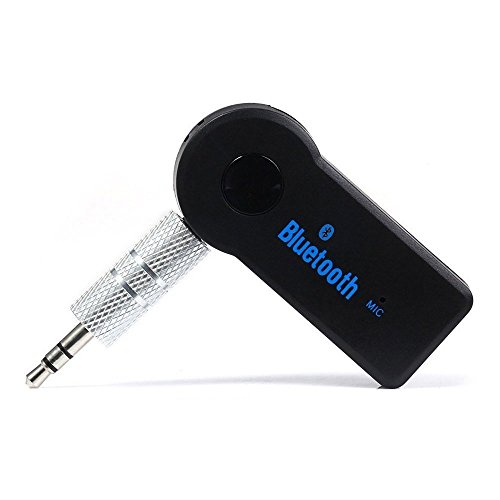 NETVIP Bluetooth Empfänger V4.1 Intelligenter Drahtloser Tragbare AUX Music Receiver Wireless Audio Adapter Audiogeräte für KFZ Auto Lautsprechersystem mit Stereo 3.5 mm Aux Input Jack von NETVIP