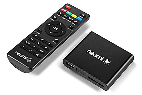 NEUMI Atom 1080P Full-HD Digitaler Mediaplayer für USB-Laufwerke und SD-Karten, HEVC/H.265, HDMI und Analog AV, automatische Wiedergabe, Looping, Trigger-Fähigkeit von NEUMITECH