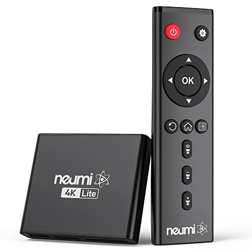 NEUMI Atom 4K Lite Ultra-HD Digital Media Player für USB Drives und SD Karten - Spielt 4K/UHD Videos, HEVC/H.265, HDMI und Analog AV, automatische Wiedergabe, Looping, Trigger-Fähigkeit von NEUMITECH