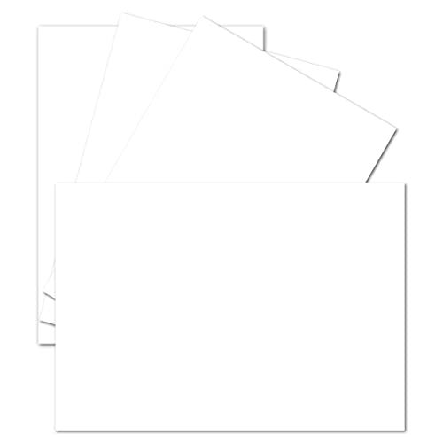 1000 Stück DIN A6 Einzelkarten Matt- Hochweiss - 10,5 x 14,8 cm - 250 Gramm pro m² - sehr formstabil - für Drucker geeignet Ideal für Grußkarten und Einladungen - GUSTAV NEUSER von NEUSER PAPIER