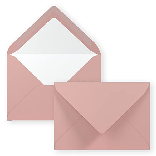 150x Kuverts in Altrosa - Brief-Umschläge in DIN B6-12,5 x 17,6 cm geripptes Papier - weißes Seidenfutter für Weihnachten & festliche Anlässe 150x Kuverts in Altrosa - Brief-Umschläge in DIN B6-12,5 x 17,6 cm geripptes Papier - weißes Seidenfutter für Weihnachten & festliche Anlässe von NEUSER PAPIER