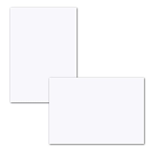 200x einfaches Einlege-Papier für A5 Faltkarten - hochweiß - 146 x 228 mm (14,6 x 22,8 cm) - ohne Falz - hochwertig Mattes Papier von Gustav NEUSER von NEUSER PAPIER