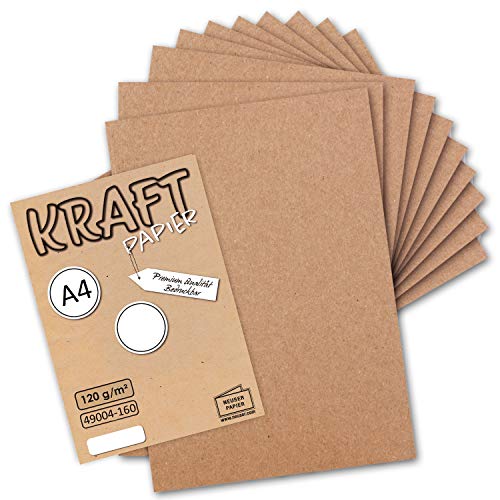 300 Blatt Vintage Kraftpapier in Rosa DIN A4 120g Rosanes Recycling-Papier, komplett ökologischer Brief-Bogen - Briefpapier - UmWelt by GUSTAV NEUSER von NEUSER PAPIER