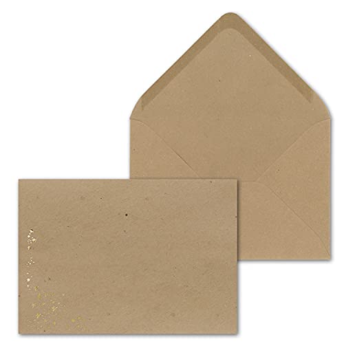 300x Weihnachts-Briefumschläge - DIN C5 - mit Gold-Metallic geprägtem Sternenregen, festlich matter Umschlag in Sandbraun - Nassklebung, 120 g/m² - 157 x 225 mm - Marke: GUSTAV NEUSER 300x Weihnachts-Briefumschläge - DIN C5 - mit Gold-Metallic geprägtem Sternenregen, festlich matter Umschlag in Sandbraun - Nassklebung, 120 g/m² - 157 x 225 mm - Marke: GUSTAV NEUSER von NEUSER PAPIER