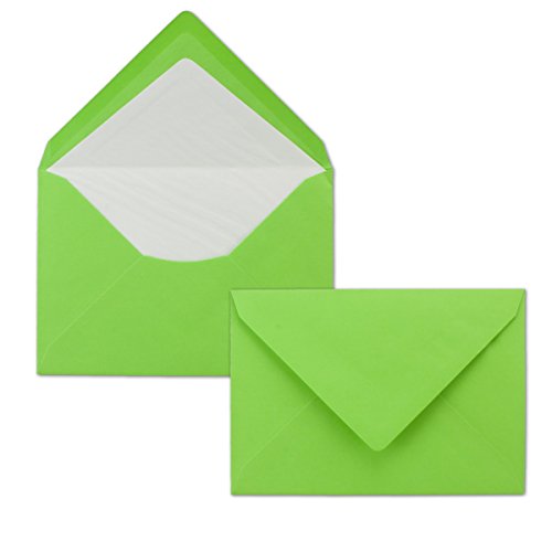 50 Briefumschläge Maigrün - DIN C6 - gefüttert mit weißem Seidenpapier - 80 g/m² - 11,4 x 16,2 cm - Nassklebung - NEUSER PAPIER 50 Briefumschläge Maigrün - DIN C6 - gefüttert mit weißem Seidenpapier - 80 g/m² - 11,4 x 16,2 cm - Nassklebung - NEUSER PAPIER von NEUSER PAPIER
