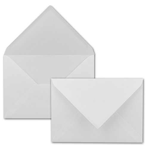 500x Briefumschläge DIN C5-16,2 x 22,9 cm - Weiß mit gerippter Struktur - 100 Gramm pro m² - Kuverts mit Strukturprägung - Nassklebung - GUSTAV NEUSER von NEUSER PAPIER