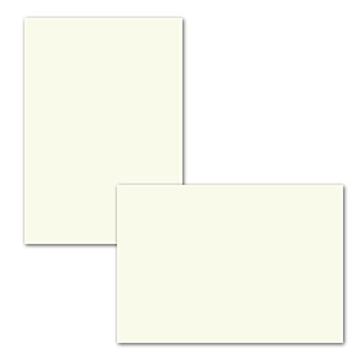 50x einfaches Einlege-Papier für A5 Faltkarten - naturweiß - 146 x 228 mm (14,6 x 22,8 cm) - ohne Falz - hochwertig mattes Papier von GUSTAV NEUSER von NEUSER PAPIER