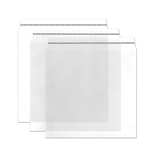 Durchsichtige Briefumschläge in Quadratisch - 150 Stück - Haftklebung - glasklare Post-Umschläge aus Transparentfolie - 16,0 x 16,0 cm - ideal für Werbung, Einladungen und Präsente - von GUSTAV NEUSER von NEUSER PAPIER