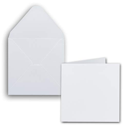 NEUSER PAPIER 150x Set Quadratische Karten inklusive Briefumschläge - Blanko 14 x 14 cm in Hochweiß - bedruckbare Einladungskarten - ideal zum Selbstgestalten & Kreieren NEUSER PAPIER 150x Set Quadratische Karten inklusive Briefumschläge - Blanko 14 x 14 cm in Hochweiß - bedruckbare Einladungskarten - ideal zum Selbstgestalten & Kreieren von NEUSER PAPIER