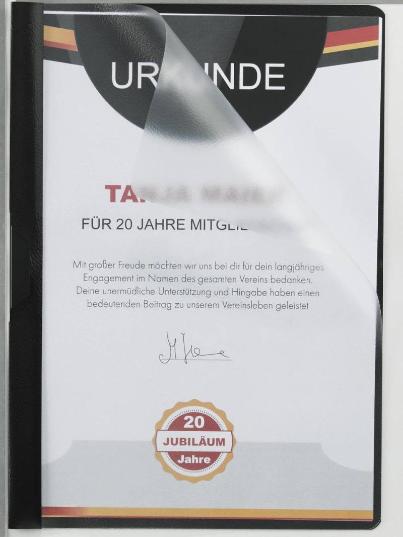 Klemmhefter DIN A4 schwarz von NEUTRAL