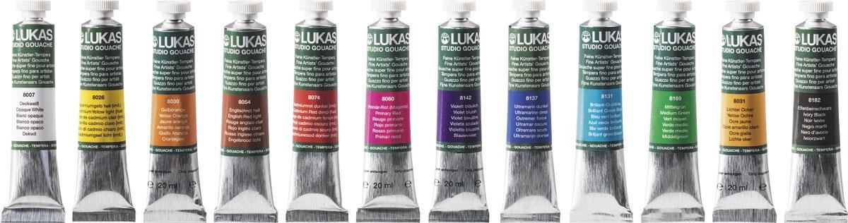 neutral Temperafarben LUKAS Malfarbe Tempera,12St 12x 19,0 ml von NEUTRAL