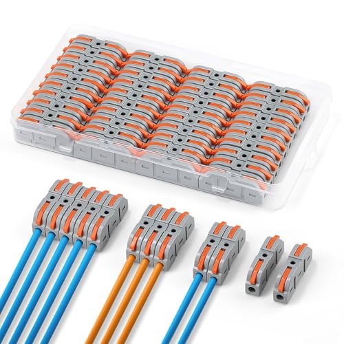 NEUTYPECHIC Kabelverbinder, 40 Stück Lüsterklemmen Steckbar, 0.08-4 mm² Kabelklemmen Elektro mit Betätigungshebel, 1Rein-1 Raus Flammhemmendes PA Verbindungsklemmen für Wohnungen, Fabriken, Baustellen NEUTYPECHIC Kabelverbinder, 40 Stück Lüsterklemmen Steckbar, 0.08-4 mm² Kabelklemmen Elektro mit Betätigungshebel, 1Rein-1 Raus Flammhemmendes PA Verbindungsklemmen für Wohnungen, Fabriken, Baustellen von NEUTYPECHIC