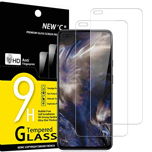 NEW'C 2 Stück, Panzer Schutz Glas für OnePlus Nord, Frei von Kratzern, 9H Härte, HD Displayschutzfolie, 0.33mm Ultra-klar, Ultrabeständig von NEW'C